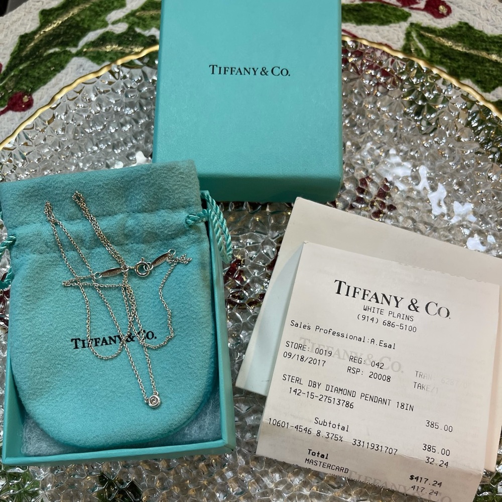 ‼️Diamond Tiffany Necklace Sterling Silver‼️